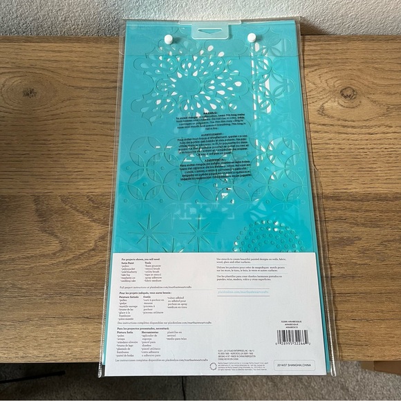 Martha Stewart Craft Design Stencils - 11 Designs - 32266 Arabesque Blue NEW - Picture 2 of 2